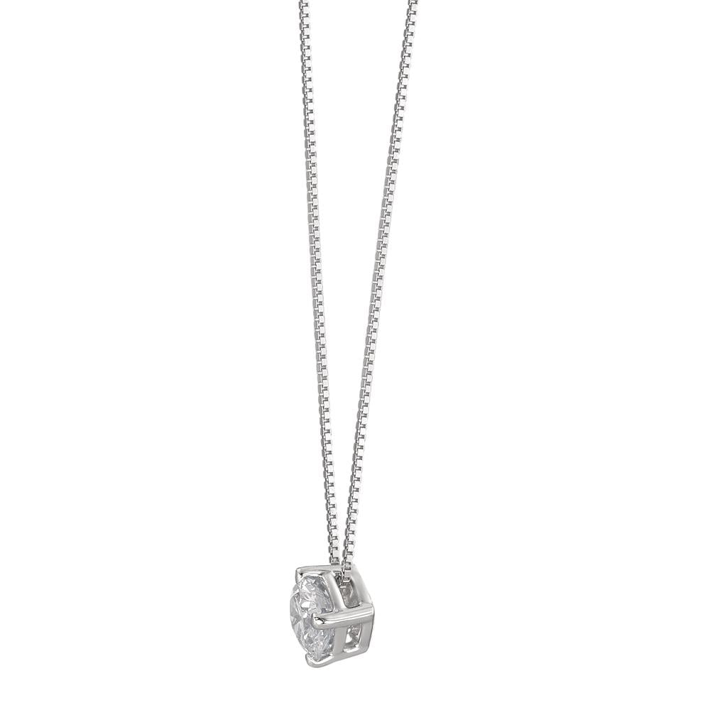 Nyakékek 750/18 K fehér arany Gyémánt 0.25 ct, w-si 42 cm Ø4 mm