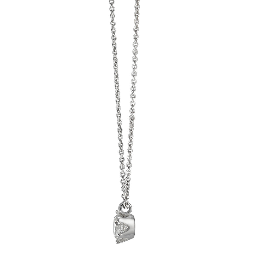 Nyakékek 585/14 K fehér arany Gyémánt 0.22 ct, w-si 39.5-42 cm