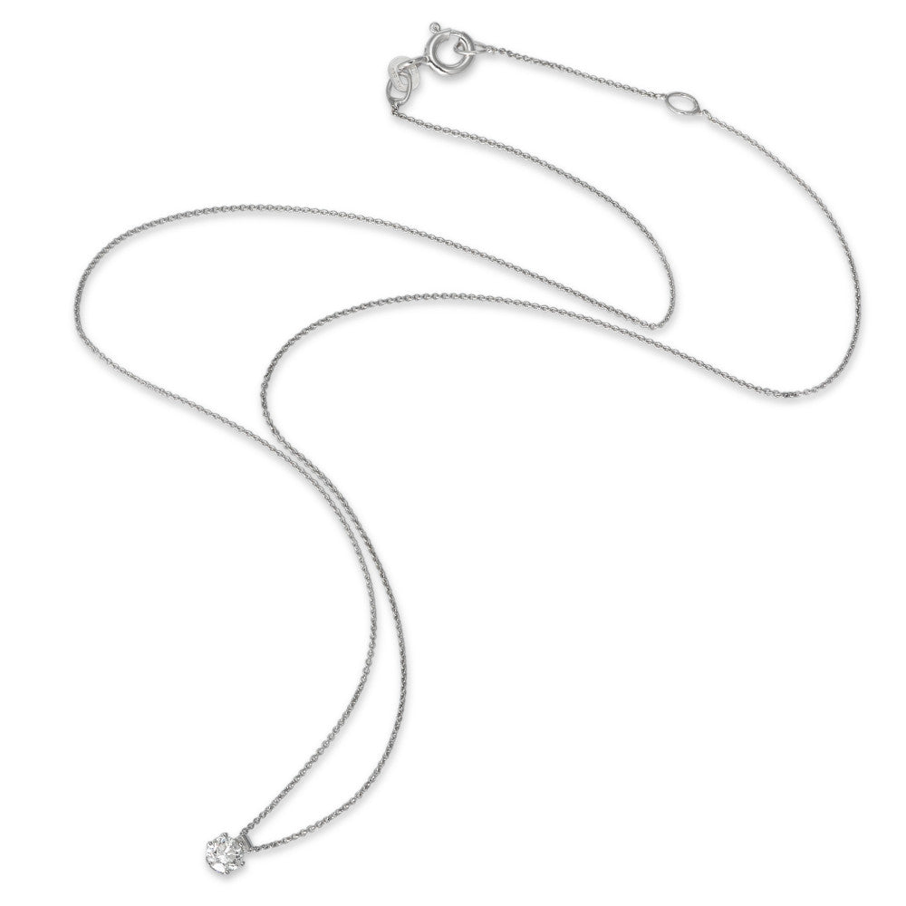 Nyakékek 585/14 K fehér arany Gyémánt 0.22 ct, w-si 39.5-42 cm