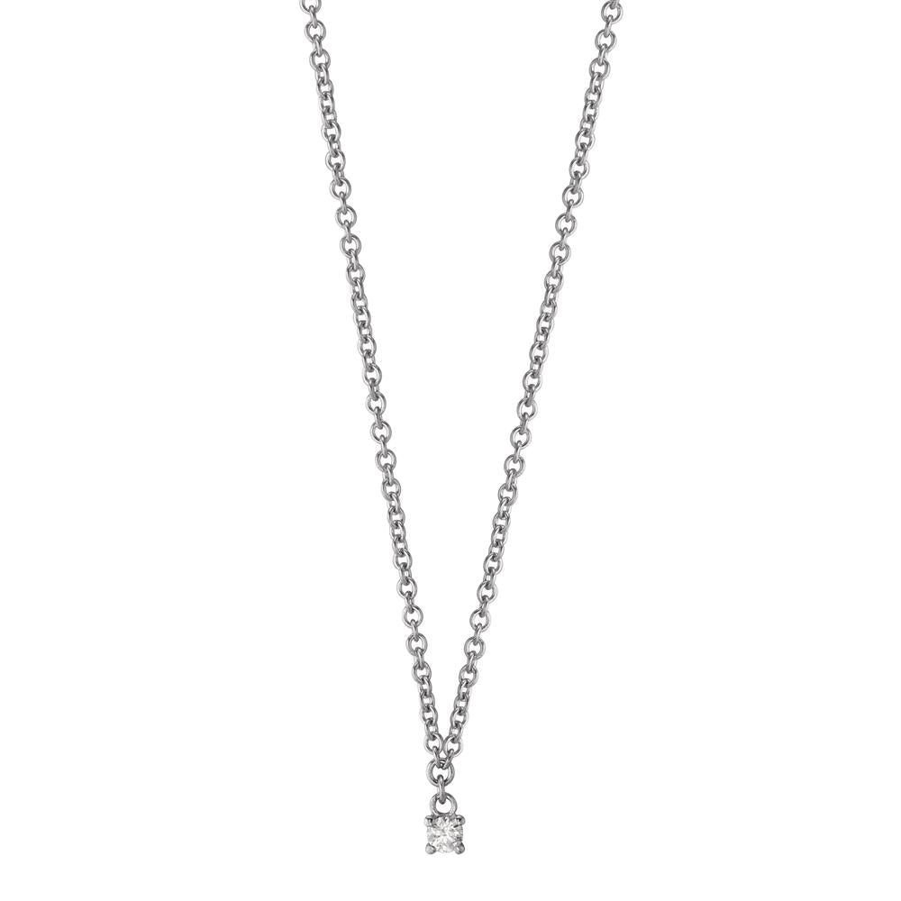 Nyakékek 750/18 K fehér arany Gyémánt 0.04 ct, w-si 40-42 cm