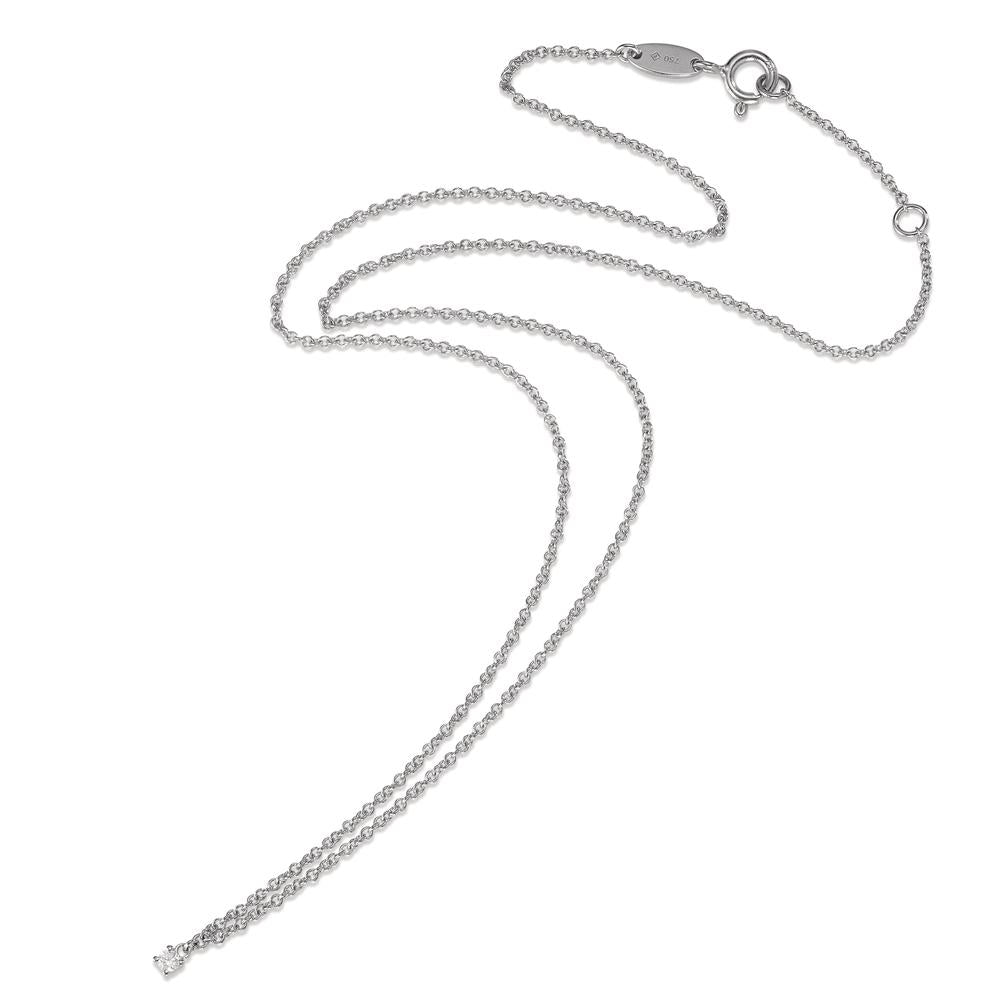 Nyakékek 750/18 K fehér arany Gyémánt 0.04 ct, w-si 40-42 cm