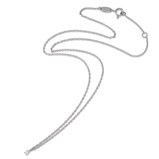 Nyakékek 750/18 K fehér arany Gyémánt 0.04 ct, w-si 40-42 cm