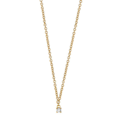 Nyakékek 750/18 K sárga arany Gyémánt 0.04 ct, w-si 40-42 cm