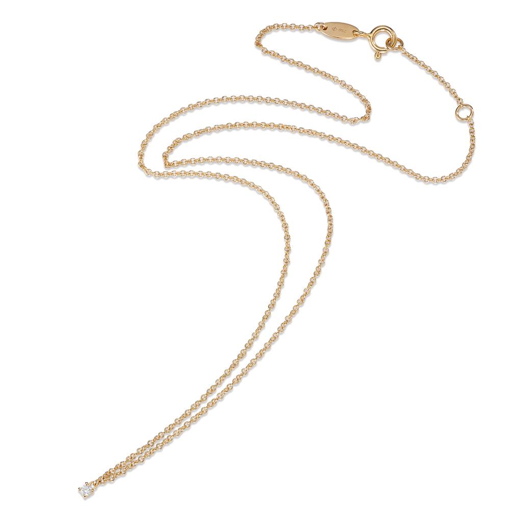 Nyakékek 750/18 K sárga arany Gyémánt 0.04 ct, w-si 40-42 cm