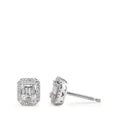 Fülbevaló 750/18 K fehér arany Gyémánt Fehér, 0.23 ct, w-si