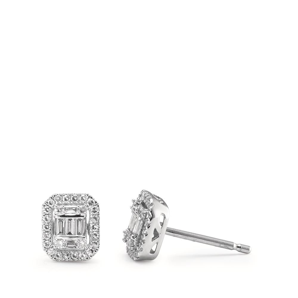 Fülbevaló 750/18 K fehér arany Gyémánt Fehér, 0.23 ct, w-si