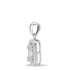 Medál 750/18 K fehér arany Gyémánt Fehér, 0.28 ct, w-si