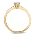 Szoliter gyűrű 750/18 K sárga arany Gyémánt 0.20 ct, w-si