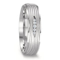 Partnergyűrű 750/18 K fehér arany Gyémánt 0.045 ct, 5 Kövek, w-si