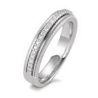 Gyűrű 750/18 K fehér arany Gyémánt 0.21 ct, 23 Kövek, Briliáns, w-si