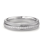 Gyűrű 750/18 K fehér arany Gyémánt 0.21 ct, 23 Kövek, Briliáns, w-si