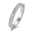 Memória gyűrű 750/18 K fehér arany Gyémánt 0.25 ct, 15 Kövek, Briliáns, w-si