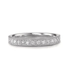 Memória gyűrű 750/18 K fehér arany Gyémánt 0.25 ct, 15 Kövek, Briliáns, w-si