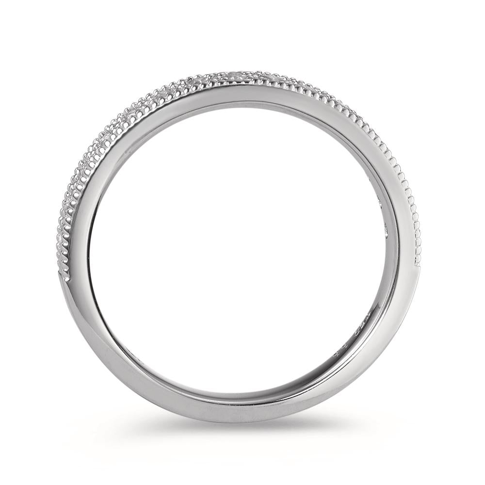 Memória gyűrű 750/18 K fehér arany Gyémánt 0.25 ct, 15 Kövek, Briliáns, w-si
