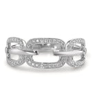 Gyűrű 750/18 K fehér arany Gyémánt 0.20 ct, Briliáns, w-si