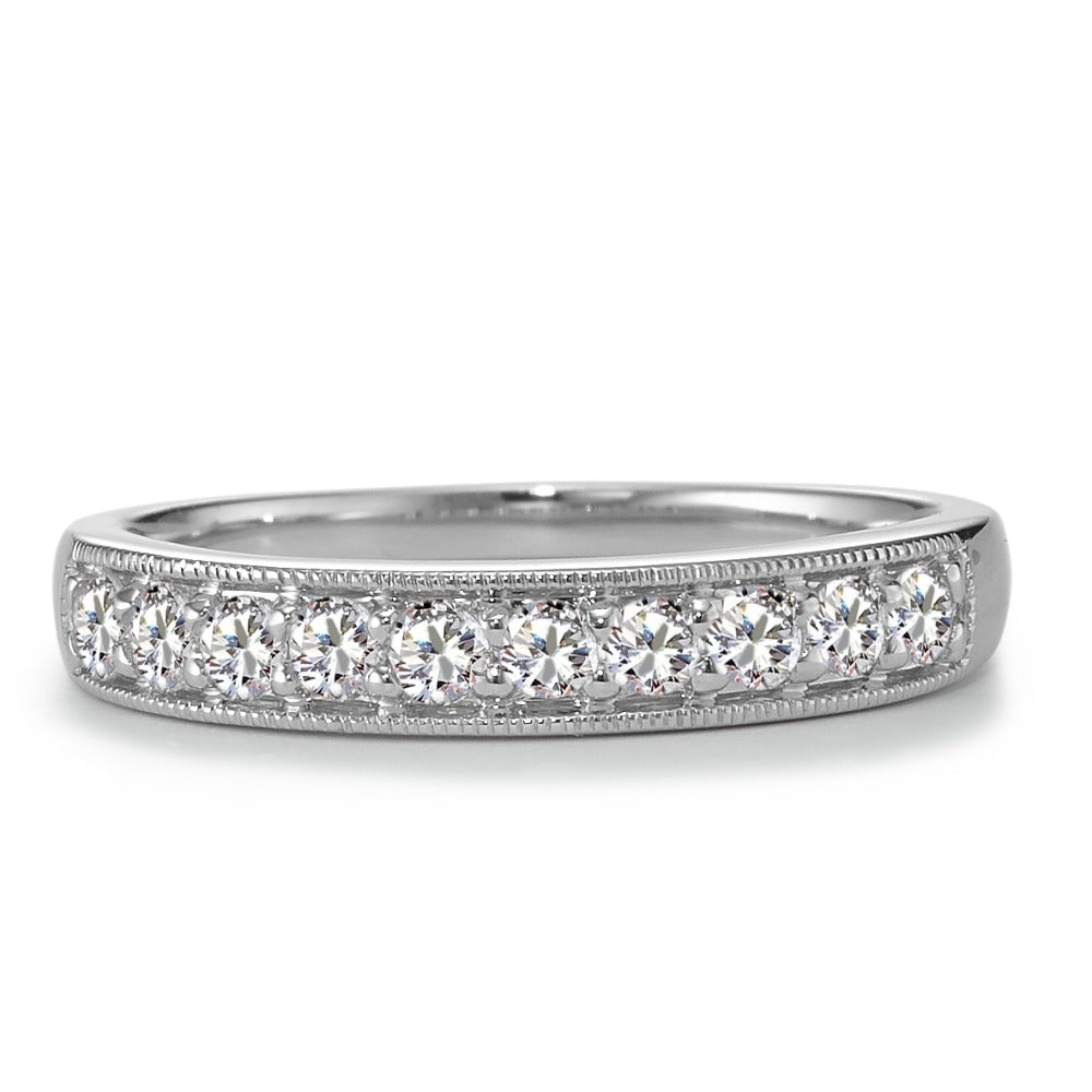 Memória gyűrű 750/18 K fehér arany Gyémánt 0.35 ct, 10 Kövek, w-si