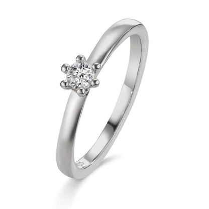 Szoliter gyűrű 950 platina Gyémánt 0.15 ct, w-si