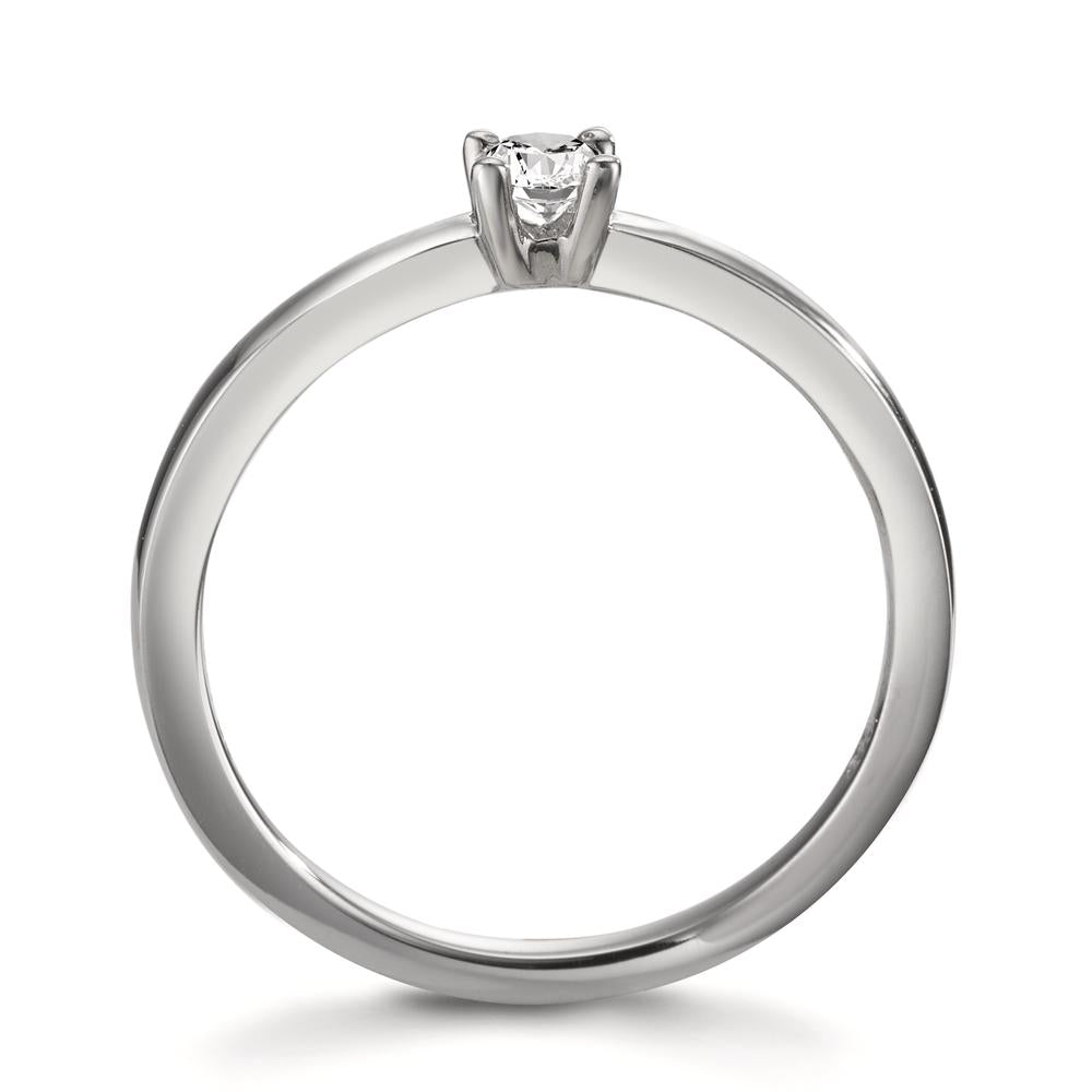 Szoliter gyűrű 950 platina Gyémánt Fehér, 0.15 ct, Briliáns, w-si