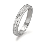 Memória gyűrű 750/18 K fehér arany Gyémánt 0.51 ct, 15 Kövek, w-si