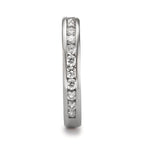 Memória gyűrű 750/18 K fehér arany Gyémánt 0.51 ct, 15 Kövek, w-si