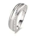 Gyűrű 750/18 K fehér arany Gyémánt 0.15 ct, 20 Kövek, w-si