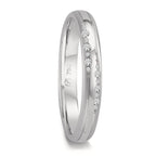 Partnergyűrű 750/18 K fehér arany Gyémánt 0.064 ct, 14 Kövek, w-vsi