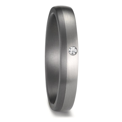 Partnergyűrű 999 tantál, 950 platina Gyémánt 0.02 ct, w-si