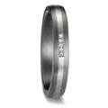 Partnergyűrű 999 tantál, 950 platina Gyémánt 0.017 ct, 5 Kövek, w-si