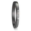 Partnergyűrű 999 tantál, 950 platina Gyémánt 0.035 ct, 5 Kövek, w-si