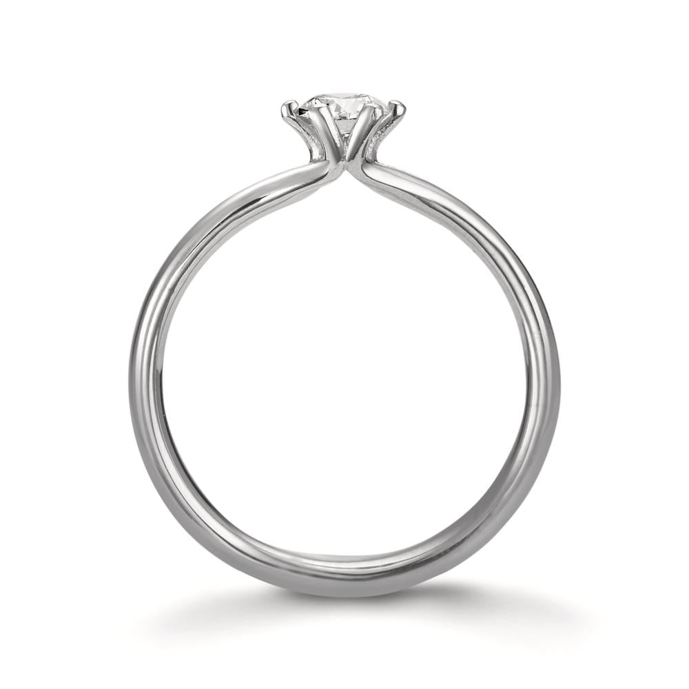 Szoliter gyűrű 950 platina Gyémánt 0.30 ct, w-si, GIA