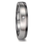 Partnergyűrű 999 tantál, 950 platina Gyémánt 0.02 ct, w-si