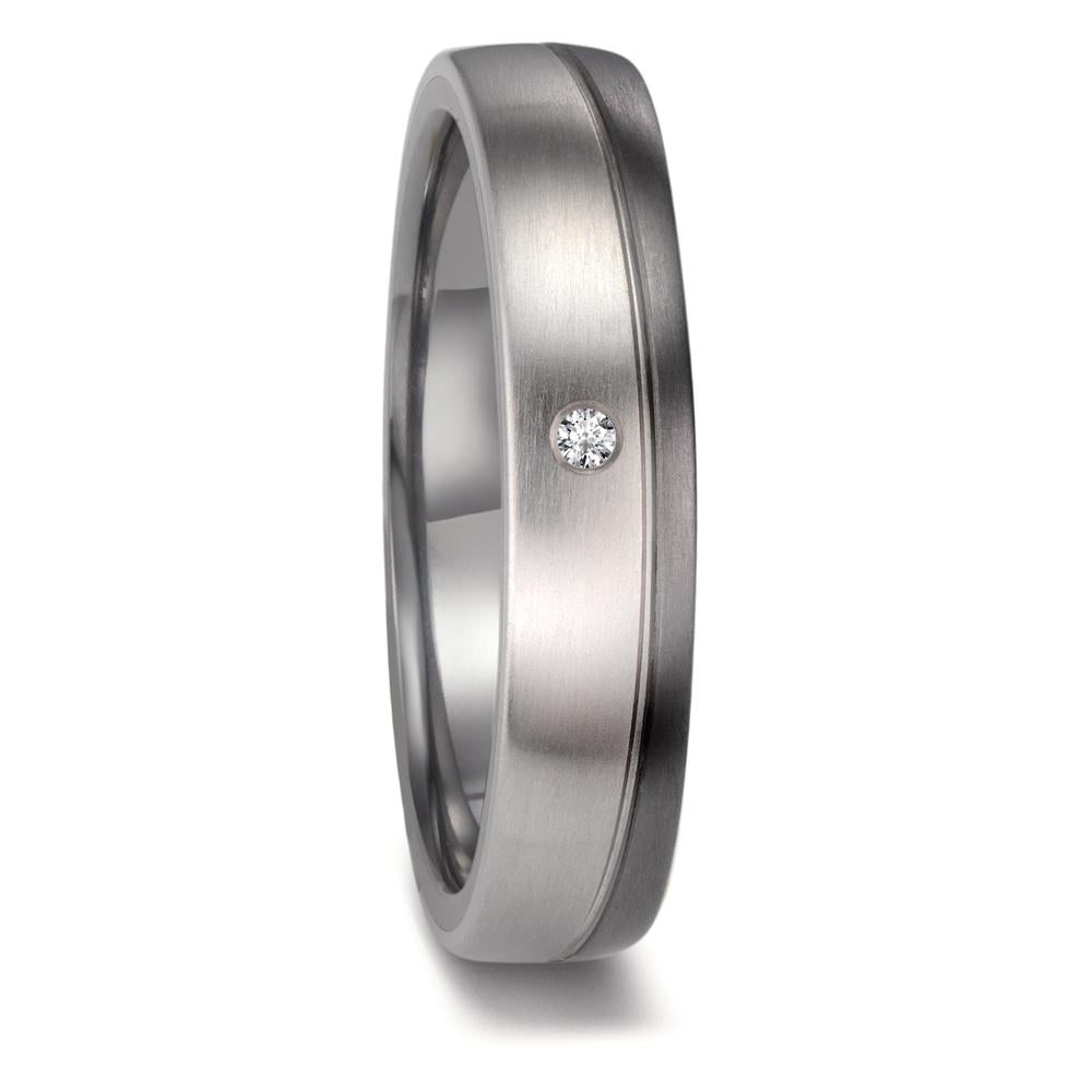 Partnergyűrű 999 tantál, 950 platina Gyémánt 0.02 ct, w-si