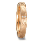 Partnergyűrű 750/18 K rozé arany Gyémánt 0.012 ct, 3 Kövek, w-si
