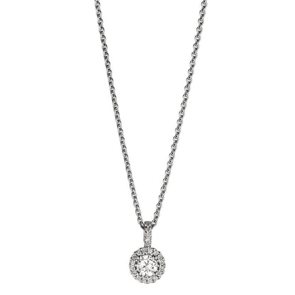 Nyakékek 750/18 K fehér arany Gyémánt 0.24 ct, w-si 40-42 cm
