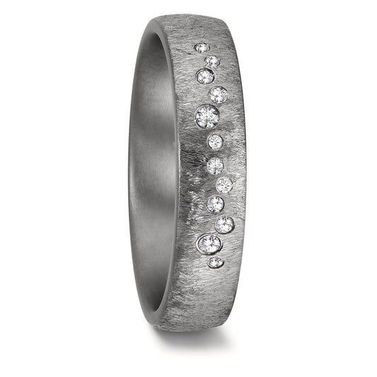 Partnergyűrű 999 tantál Gyémánt 0.104 ct, 12 Kövek, w-si
