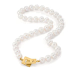Nyakékek Ezüst aranyozott édesvízi tenyésztett gyöngy 11-11.5 mm 50 cm