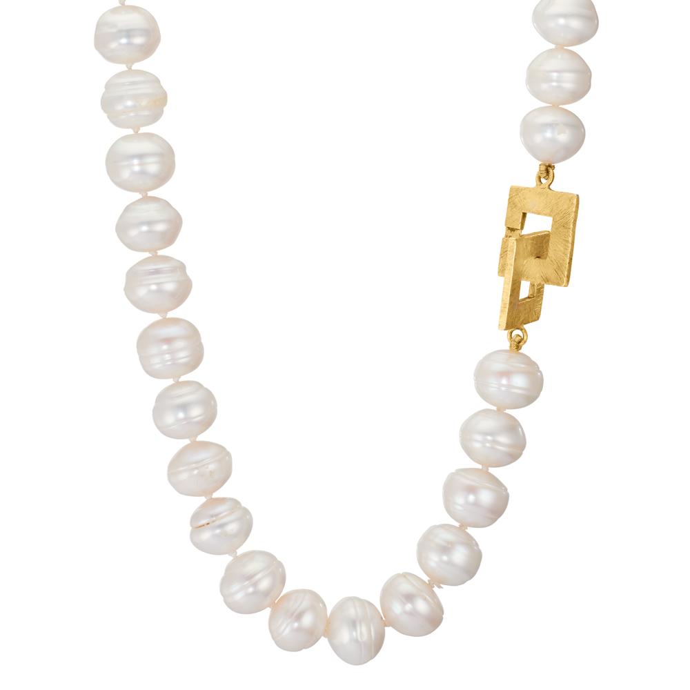 Collier Ezüst édesvízi tenyésztett gyöngy 10-10.5 mm 52 cm