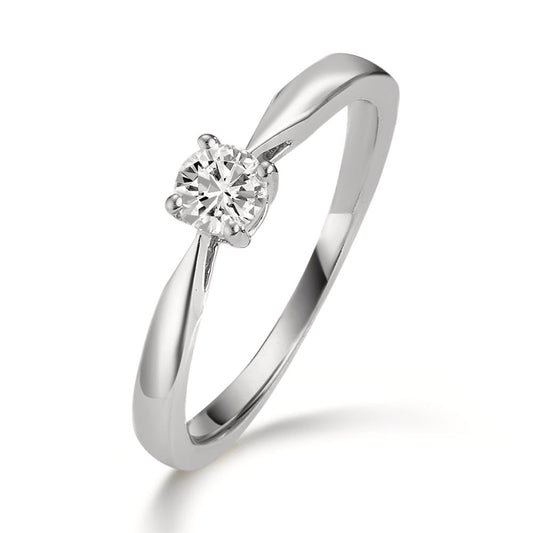 Szoliter gyűrű 950 platina Gyémánt 0.25 ct, w-si