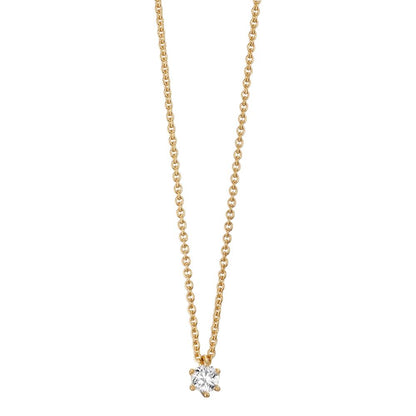 Nyakékek 750/18 K sárga arany Gyémánt 0.15 ct, w-si 40-42 cm