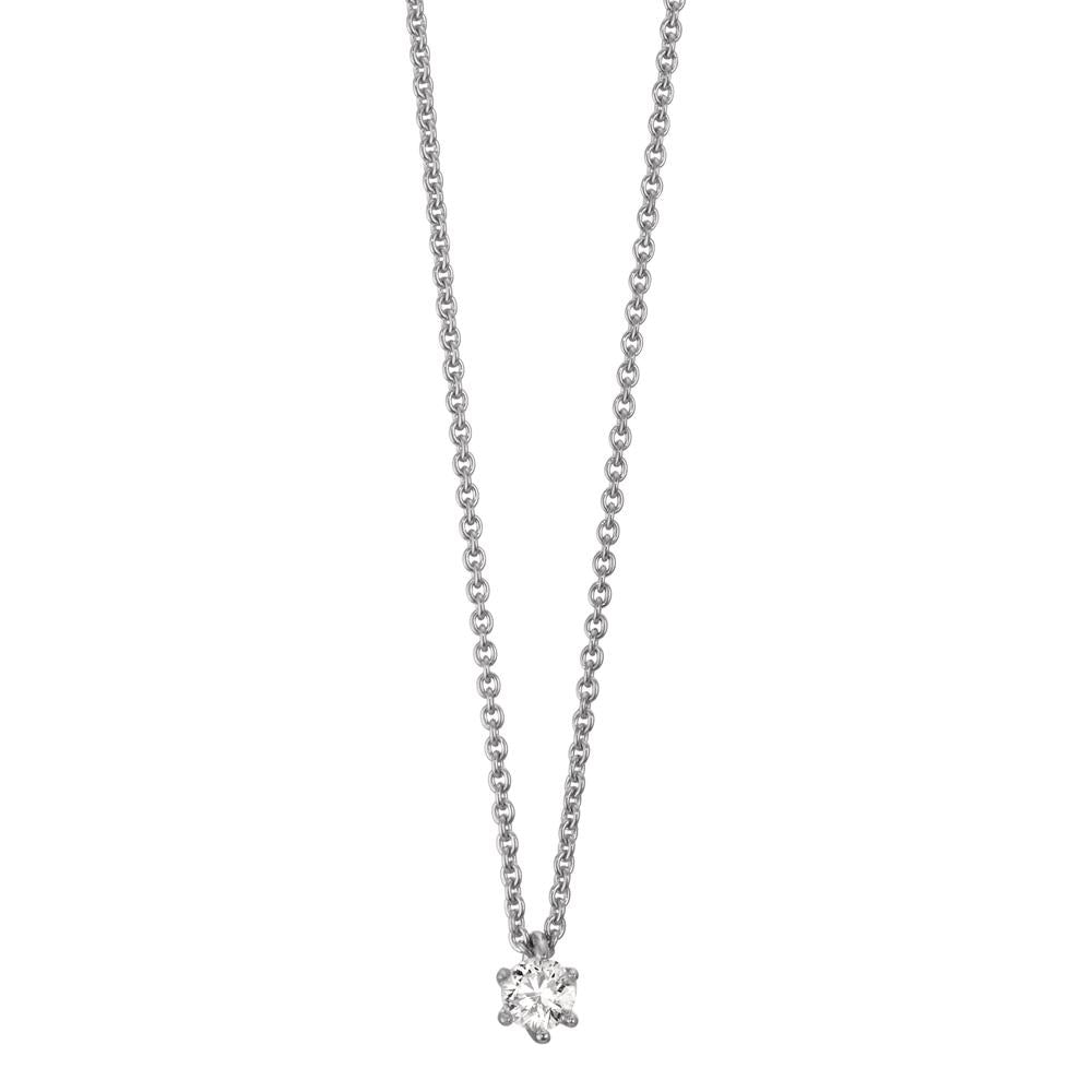 Nyakékek 750/18 K fehér arany Gyémánt 0.15 ct, w-si 40-42 cm
