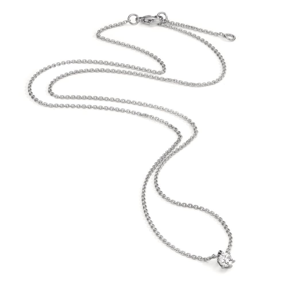 Nyakékek 750/18 K fehér arany Gyémánt 0.15 ct, w-si 40-42 cm