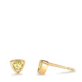 Fülbevaló 585/14 K sárga arany Peridot 0.24 ct, 2 Kövek Ø4.5 mm