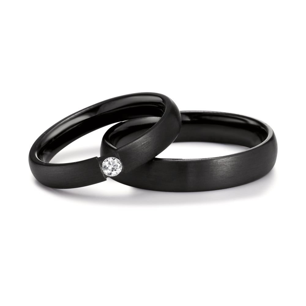 Partnergyűrű Cirkónium Gyémánt 0.09 ct, w-si