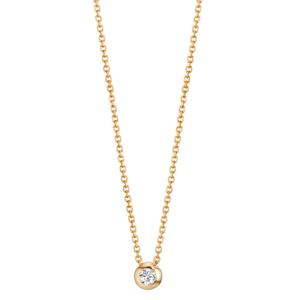 Nyakékek 750/18 K sárga arany Gyémánt 0.03 ct, w-si 42-45 cm