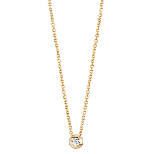 Nyakékek 750/18 K sárga arany Gyémánt 0.03 ct, w-si 42-45 cm