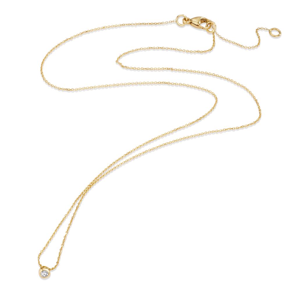 Nyakékek 750/18 K sárga arany Gyémánt 0.03 ct, w-si 42-45 cm