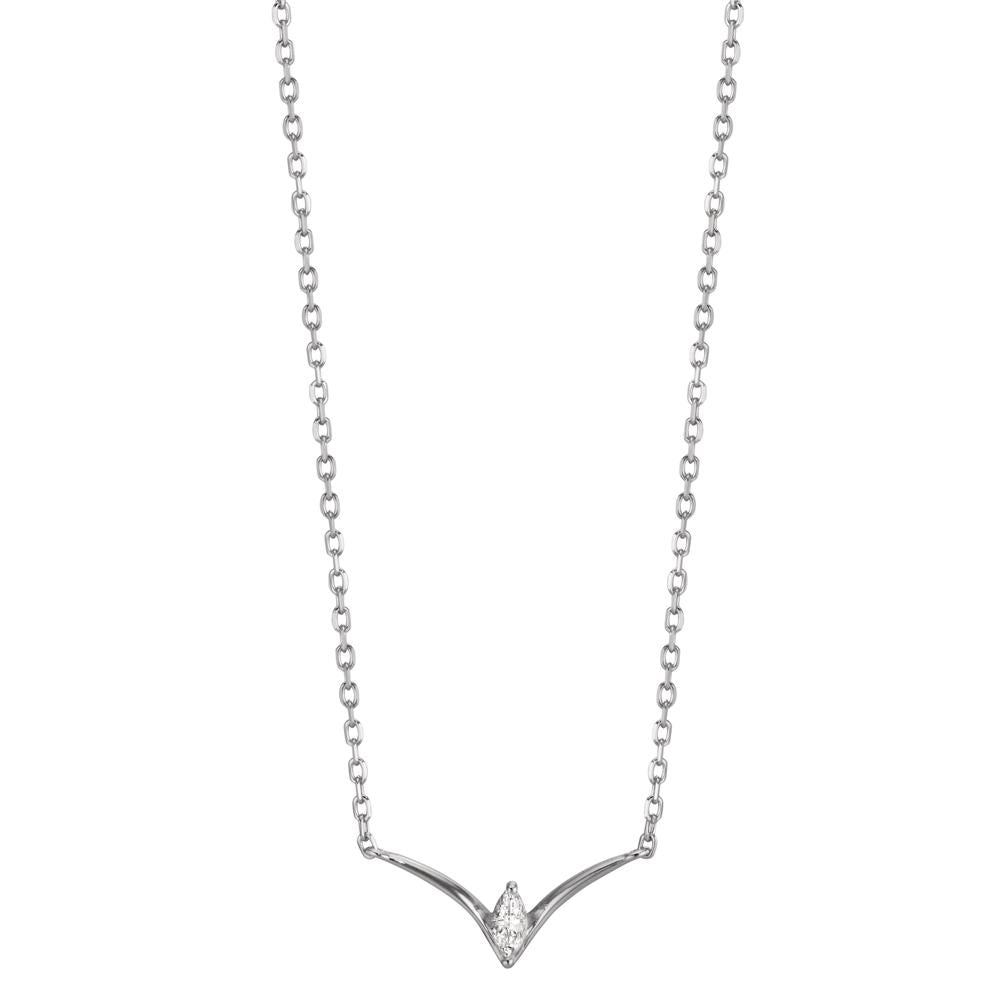 Collier Ezüst Cirkónia ródiumozott 40-45 cm