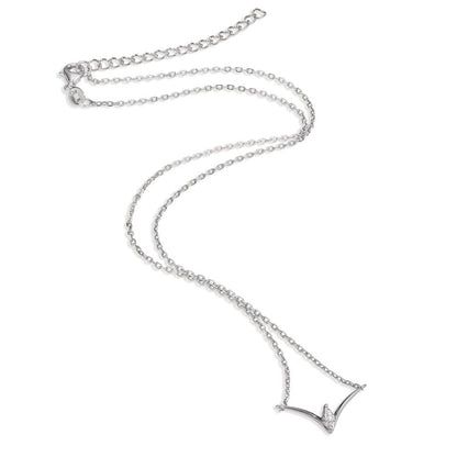 Nyakékek Ezüst Cirkónia ródiumozott 40-45 cm