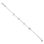Karkötő Ezüst Cirkónia ródiumozott 16-18 cm