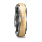 Partnergyűrű 999 tantál, 585/14 K sárga arany Gyémánt 0.03 ct, w-si